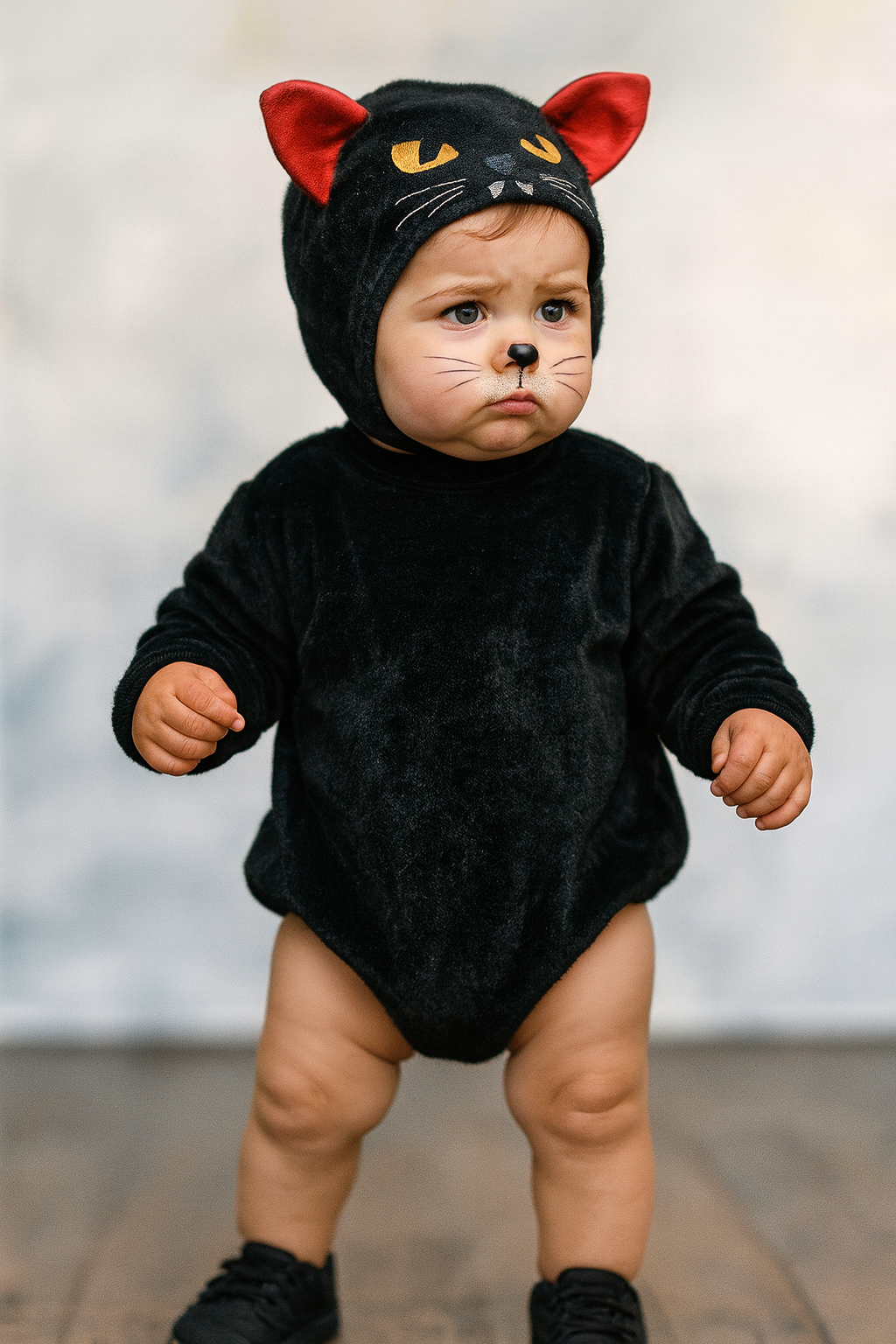Halloween-Kostüm Damen – Pete Cat Gelbes Oberteil Mit Knopfdruck Für Cosplay & Mottopartys