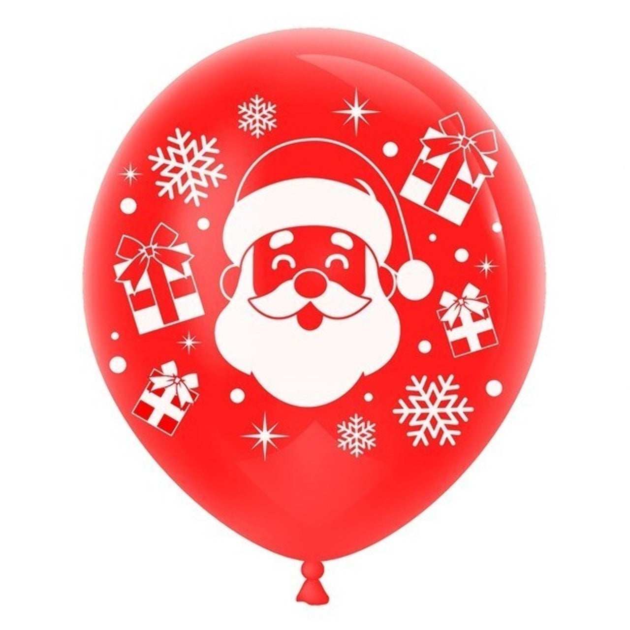 10 Papá-Noel-Luftballons