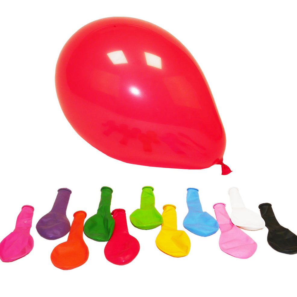 Beutel mit 100 farbigen Luftballons