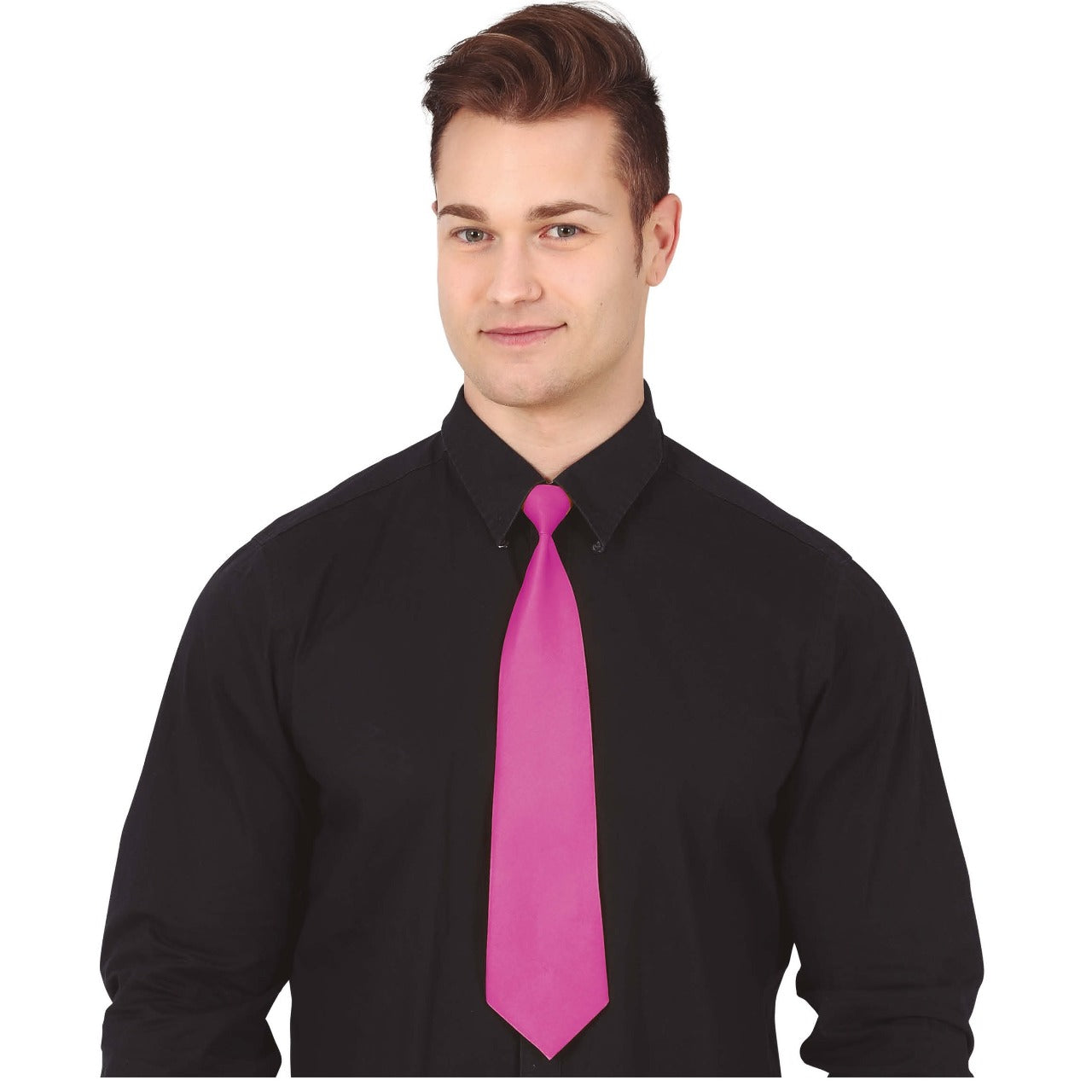 Krawatte Satin-Glanz Rosa