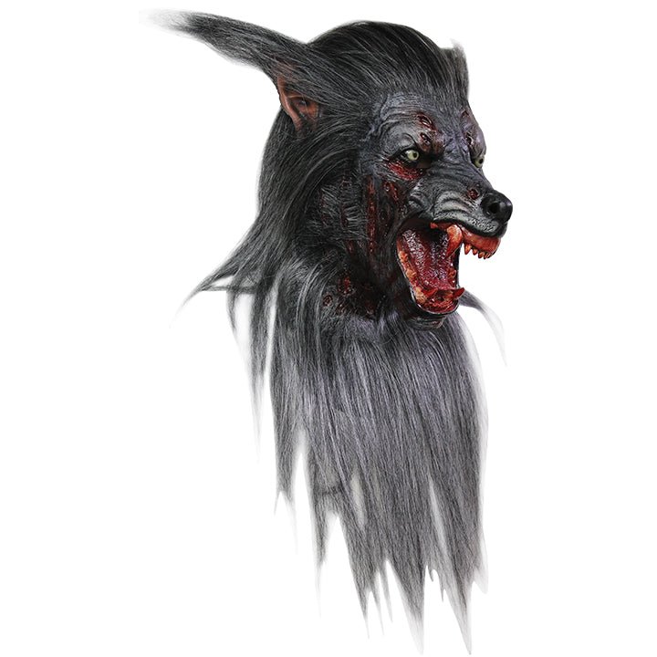 Schwarzer-Wolf Latexmaske