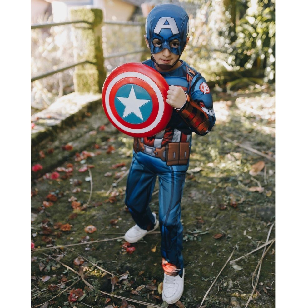 Captain America™ Muskelmann-Kostüm für Kinder