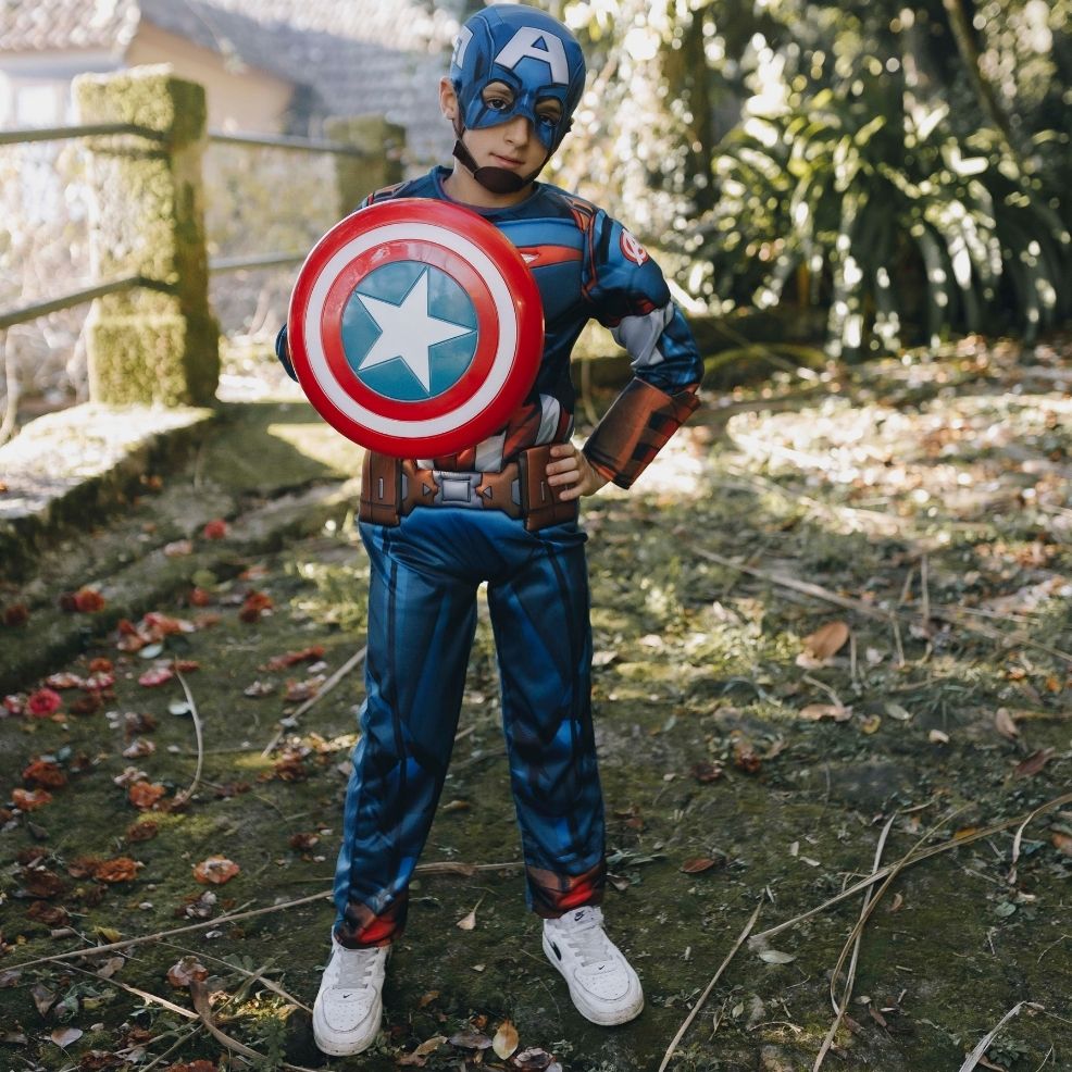 Captain America™ Muskelmann-Kostüm für Kinder
