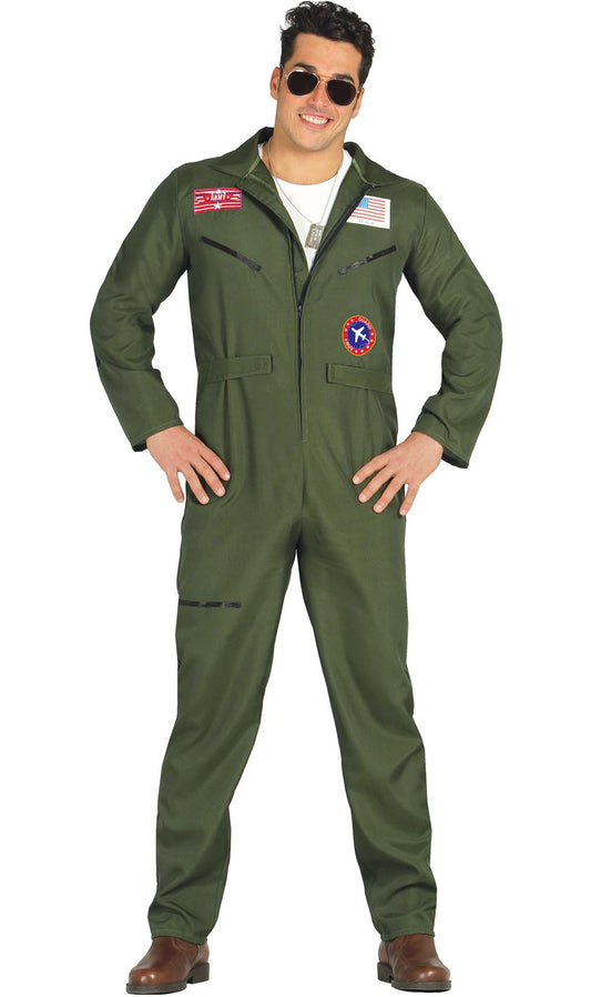 Kampfjet Pilot Eco Gruppenkostüme