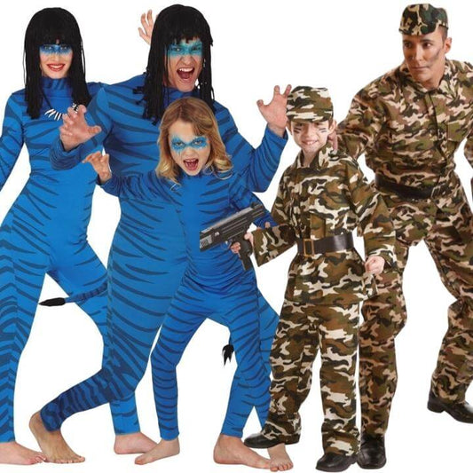 Avatare und Militär Gruppenkostüme