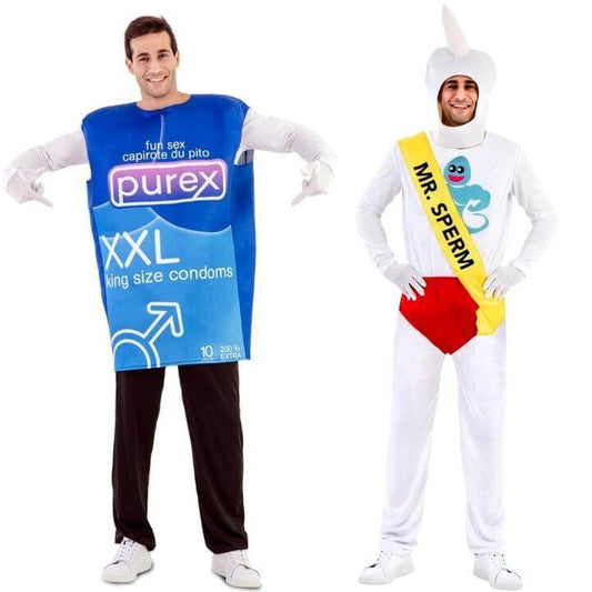 Kondome und Sperma Paarkostüme