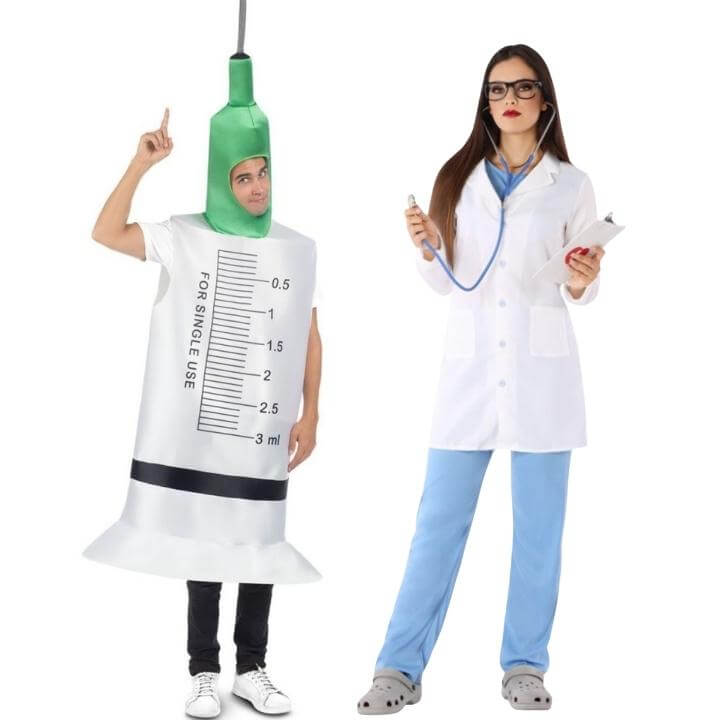 Doktor und Spritze Paarkostüme