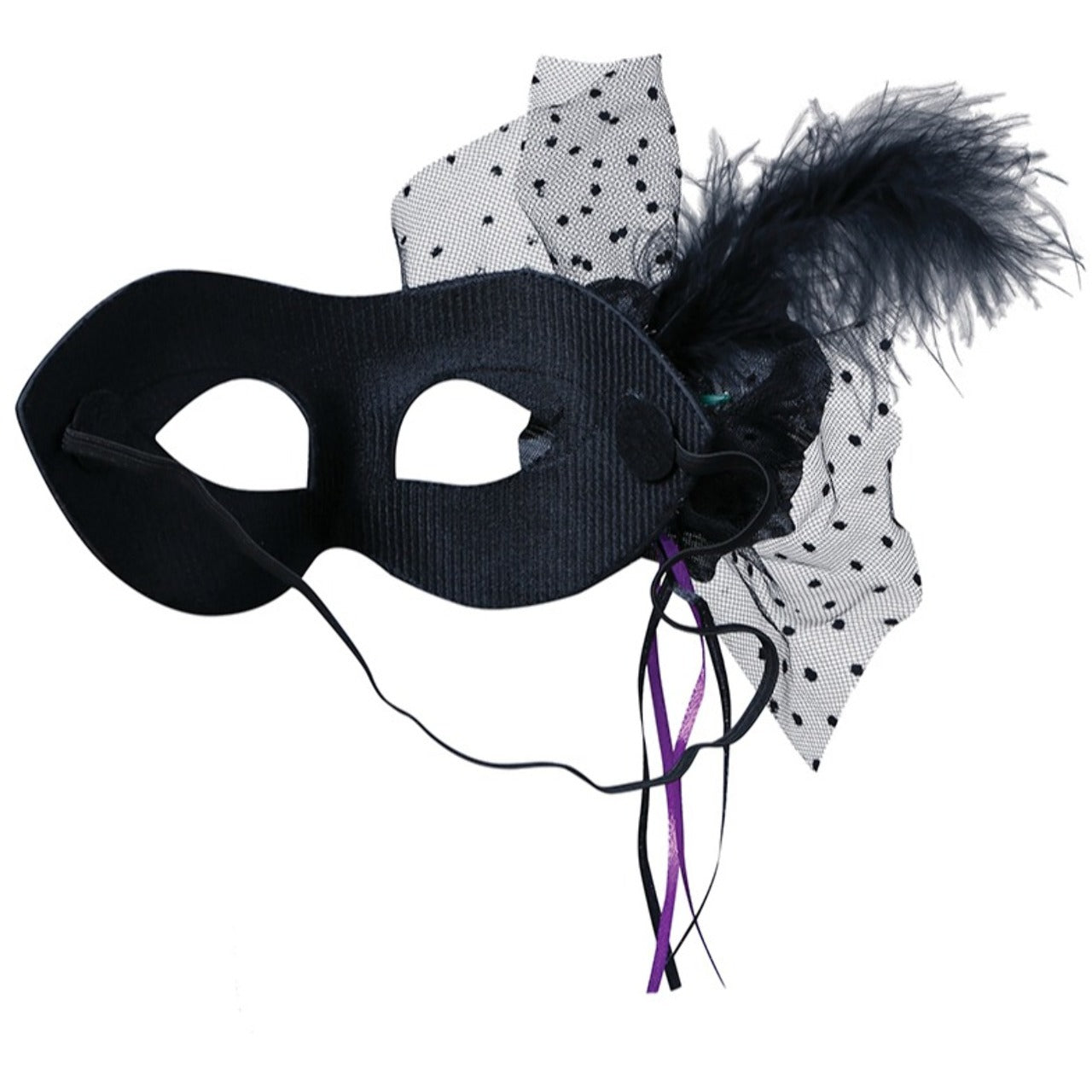 Schwarze und silberne Pailletten-Augenmaske
