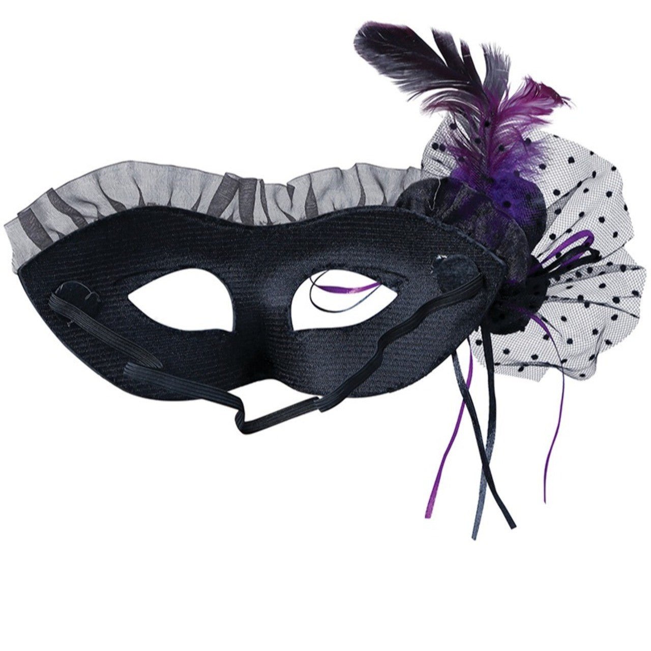 Silberne Maske mit Schleier