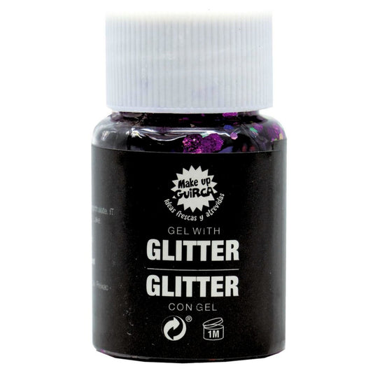 Lila Glitter-Gel-Dose