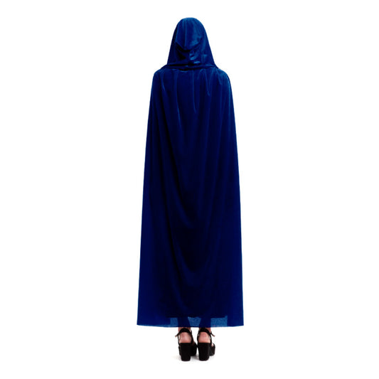 Blauer Kapuzenumhang