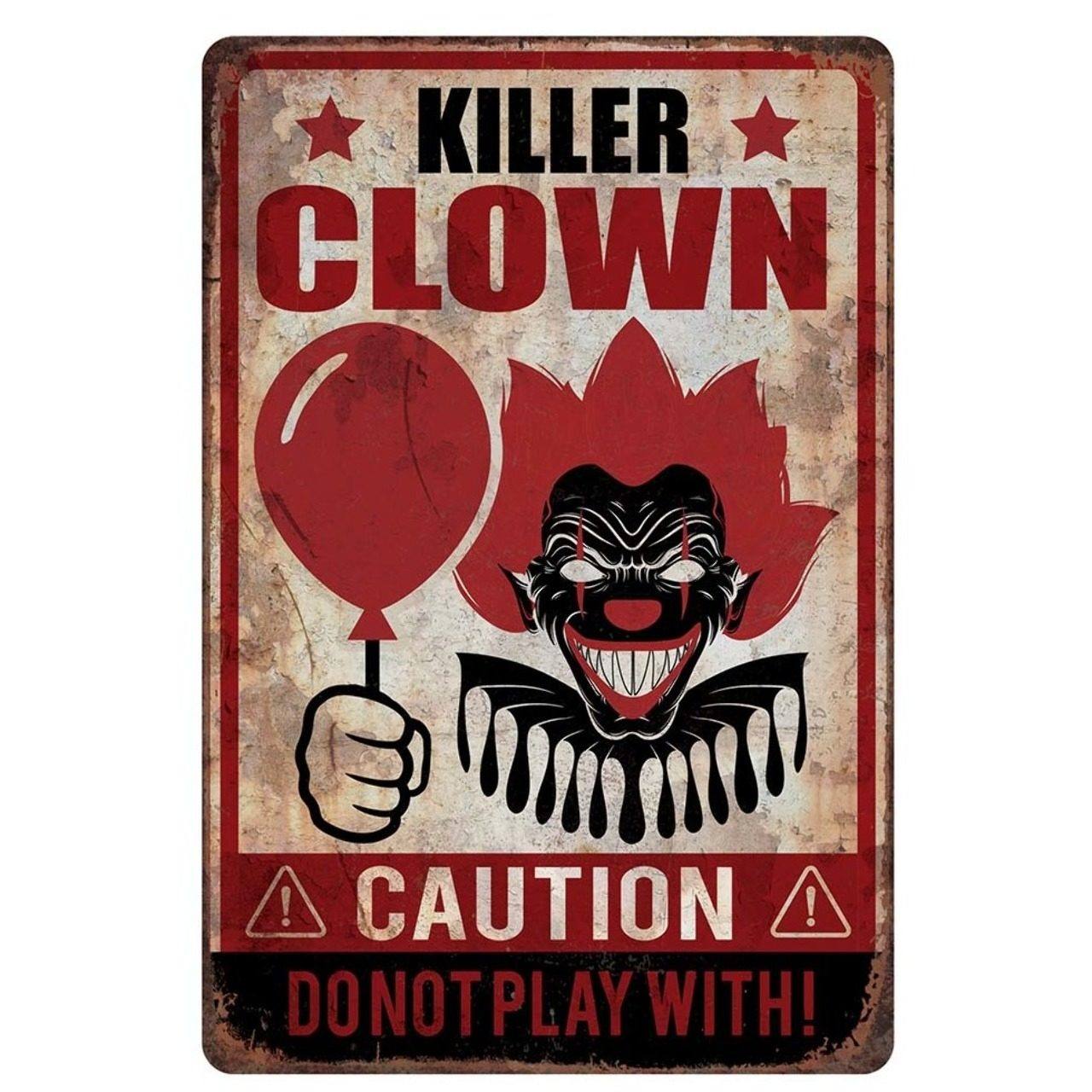 Killerclown-Schild