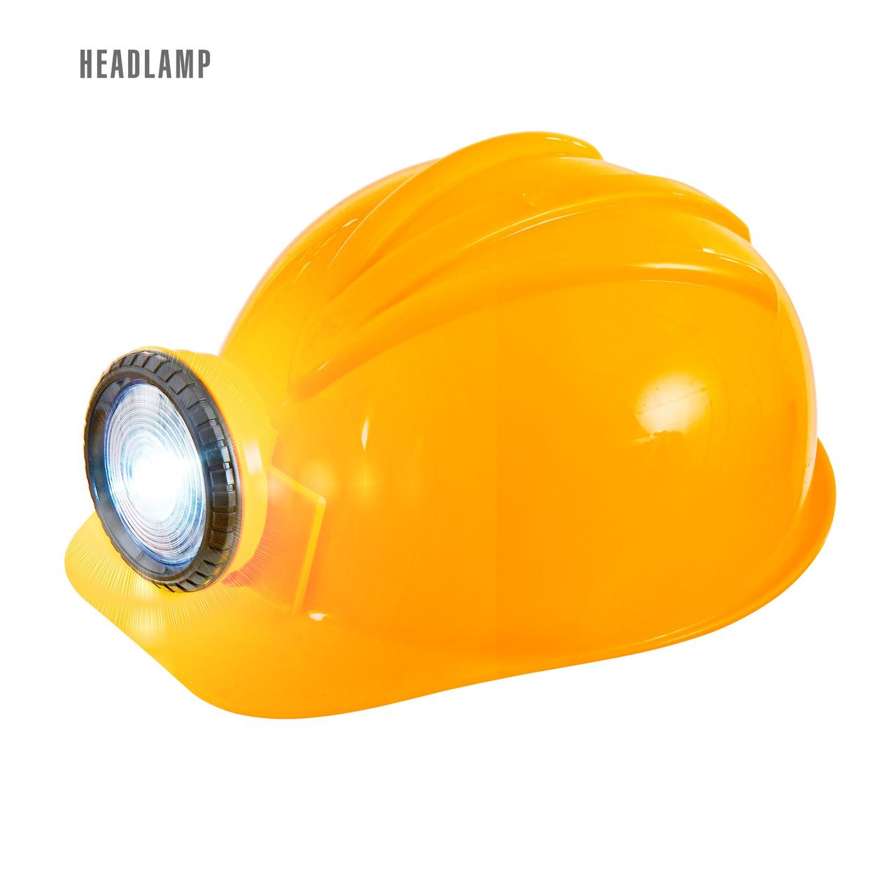 Arbeiterhelm mit Licht