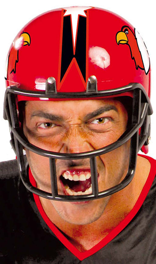 Roter American Football-Helm