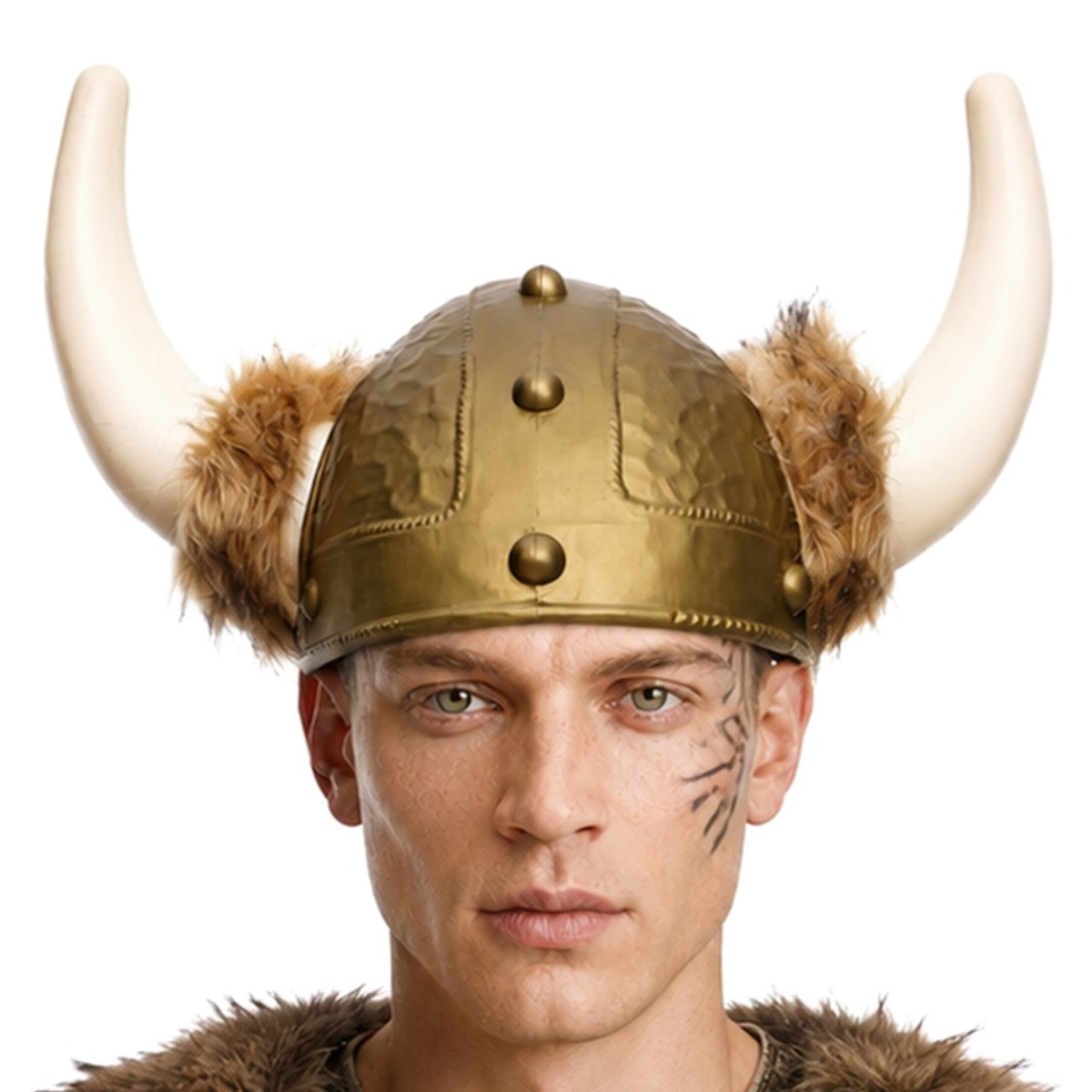 Wikingerhelm mit Haar
