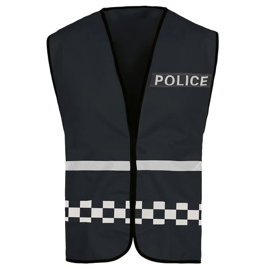 Schwarze Polizei-Weste