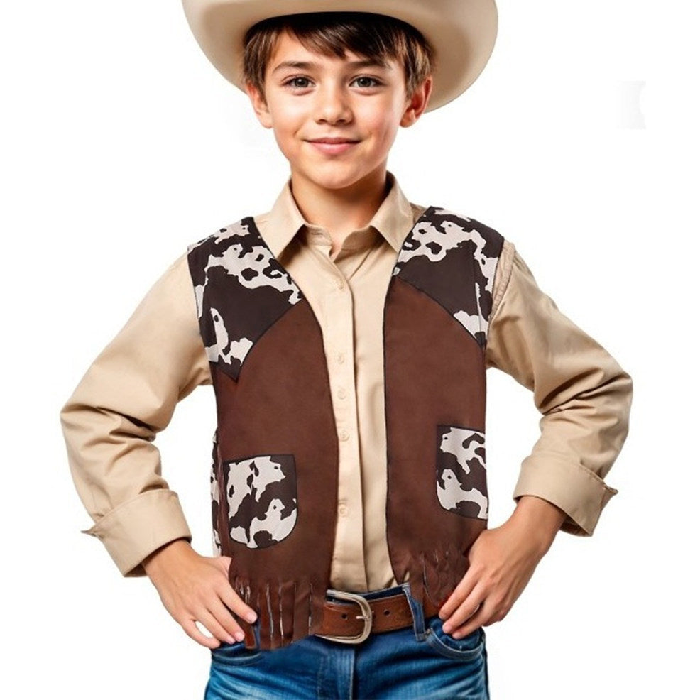 Braunes Cowboy-Weste für Kinder