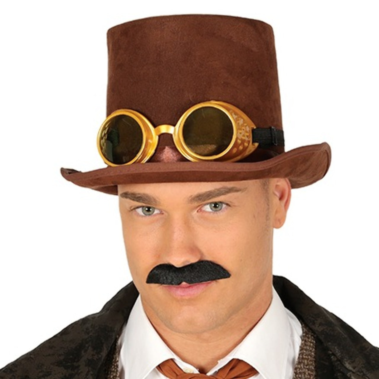 Steampunk-Braune Zylinder mit Brille