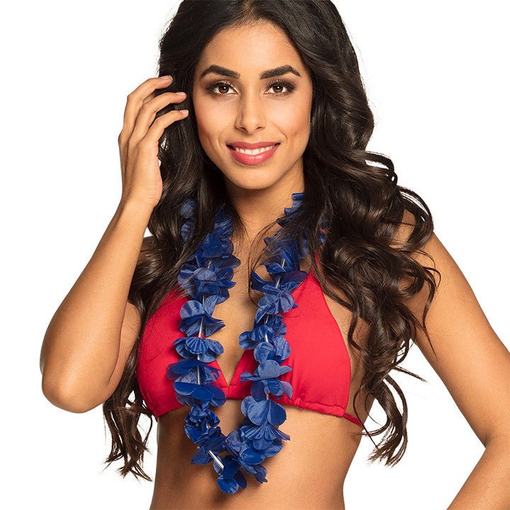 Halskette Hawaii blau