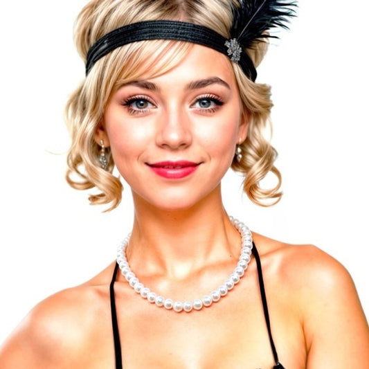 Perlenkette Weiß Eco