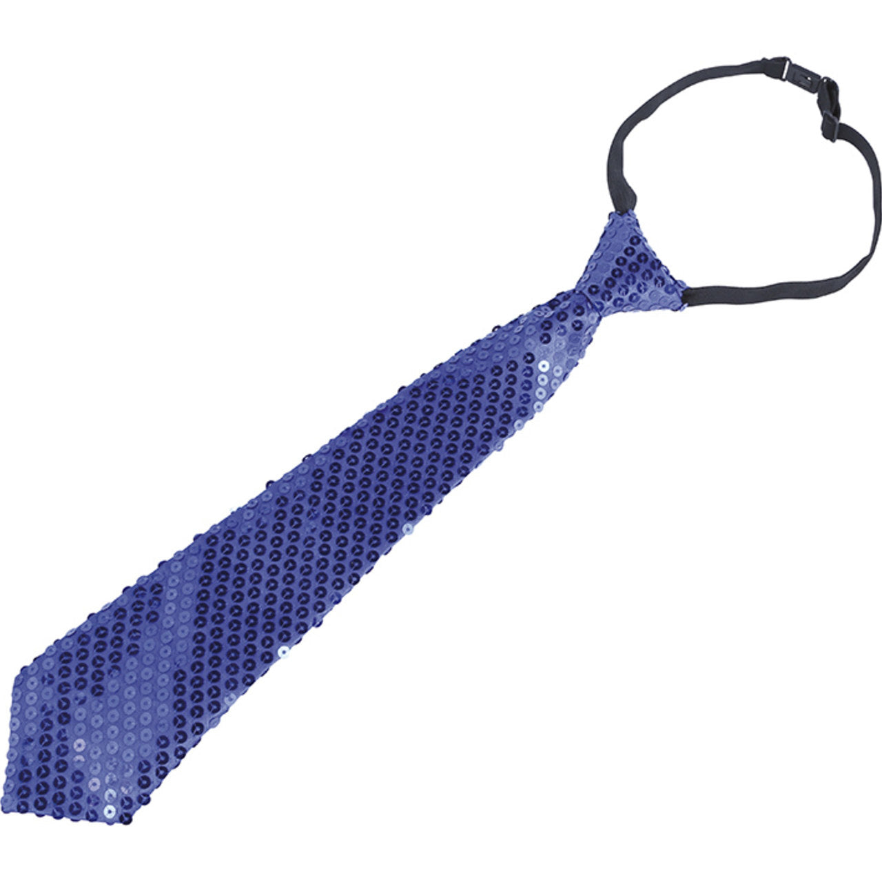 Blaue Pailletten-Krawatte