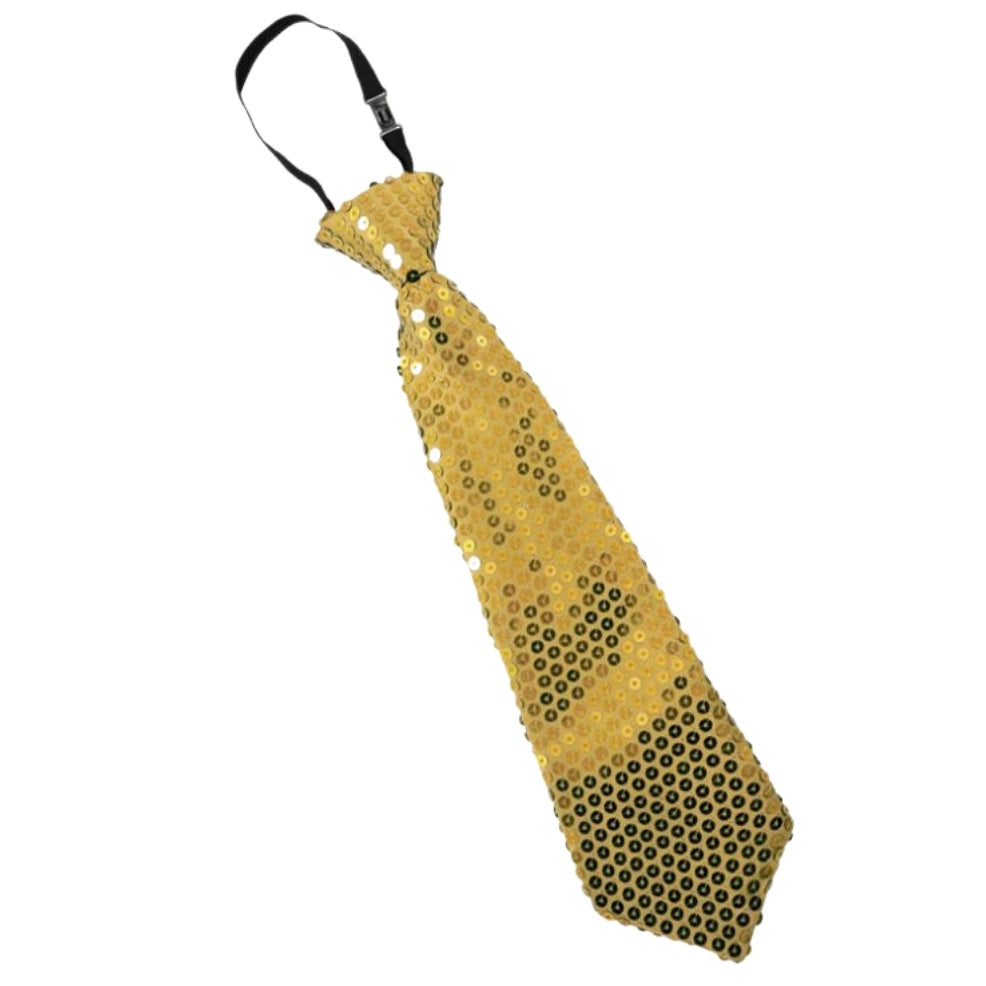Goldene Pailletten-Krawatte