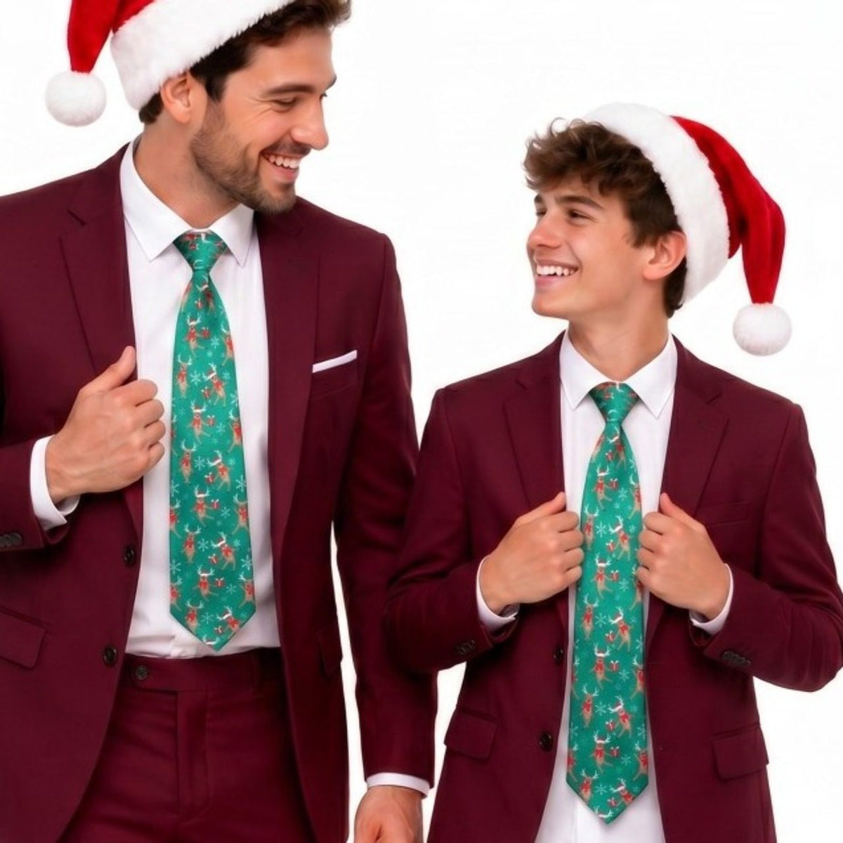 Weihnachtskrawatte Rentiere