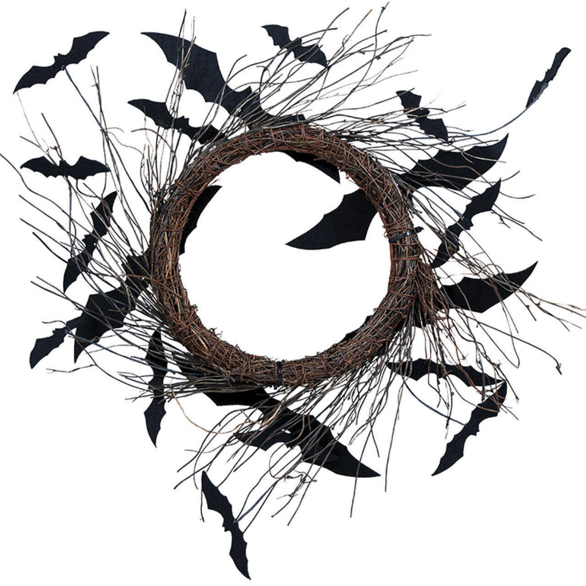 Halloween-Fledermauskranz