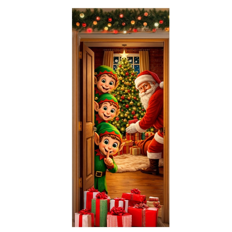 Weihnachts-Elfen-Türdekoration