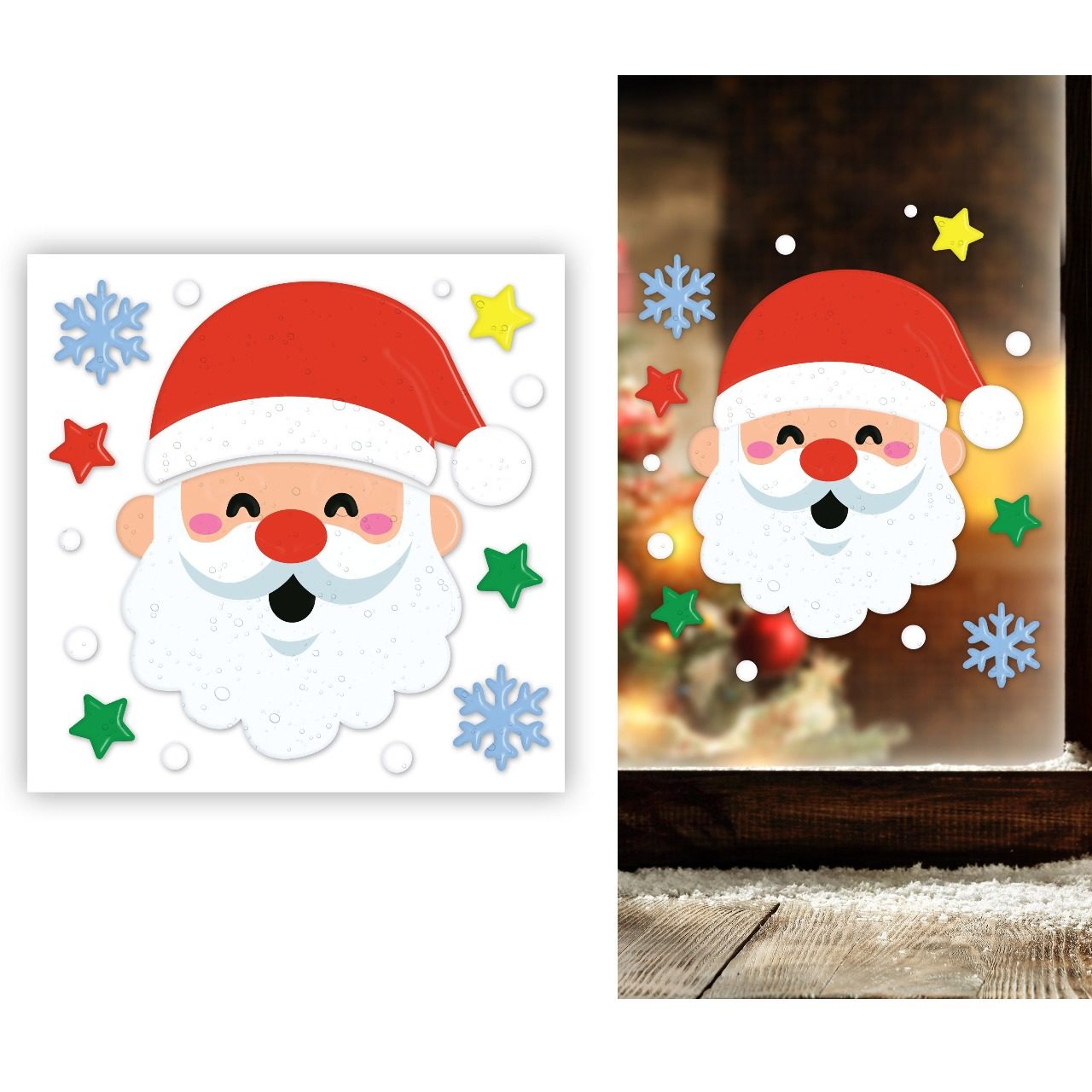 Weihnachtsmann-Gel-Dekoration