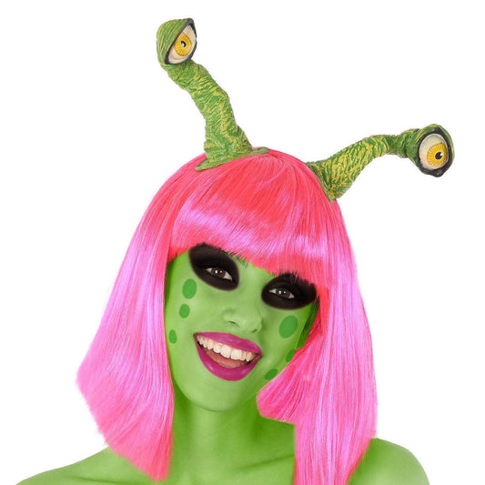 Grüne Alien-Haarreif
