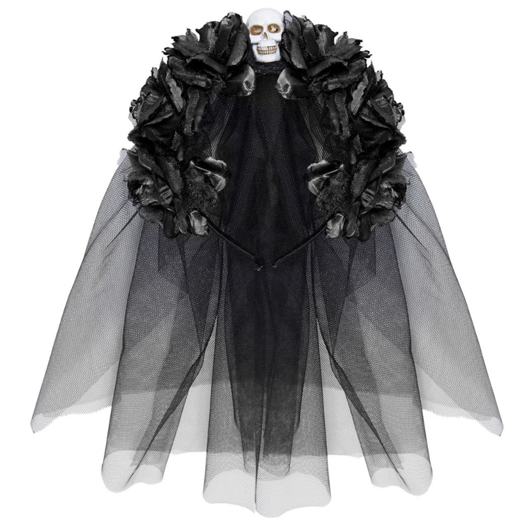 Catrina Totenkopf-Haarreif mit Schleier