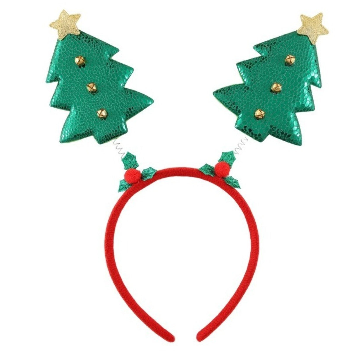 Weihnachts-Diadem mit grünen Bäumen