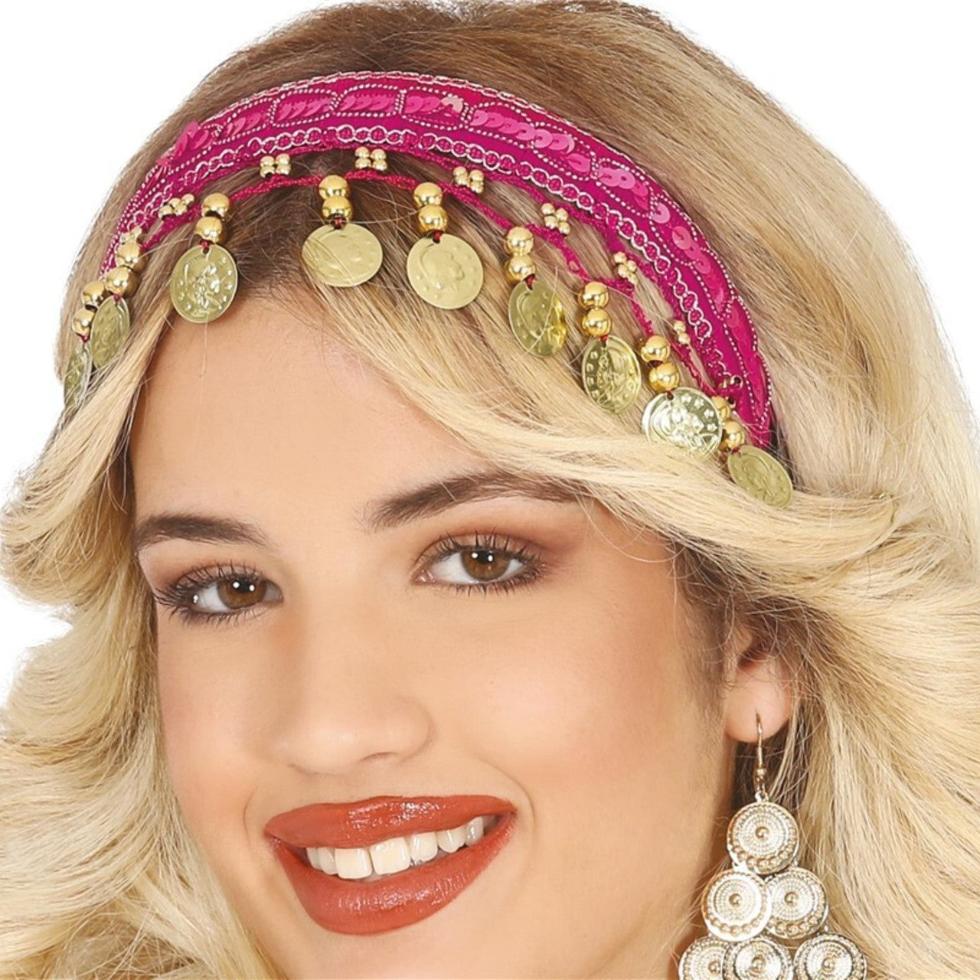 Orientalische Kopfschmuck Fuchsia