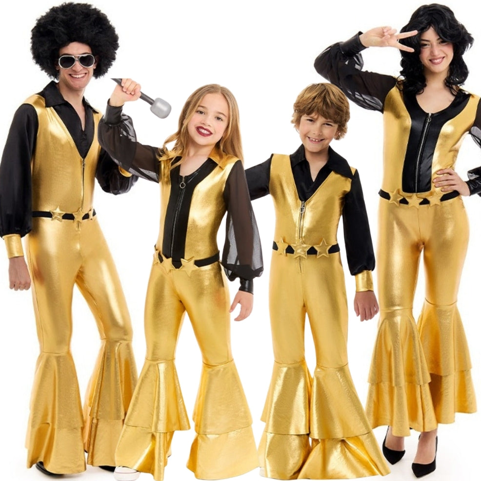 Goldene Disco Gruppenkostüme