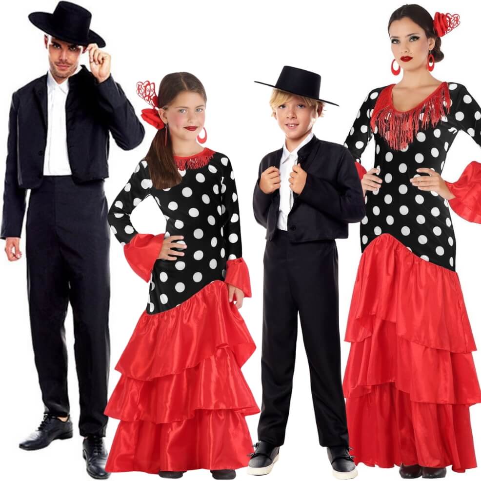 Flamenco-Tänzerinnen & Cordobesen Gruppenkostüme