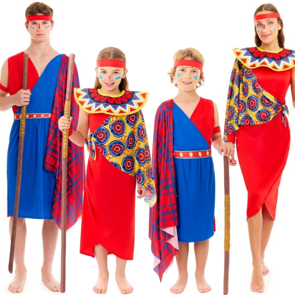 Masai-Krieger Gruppenkostüme