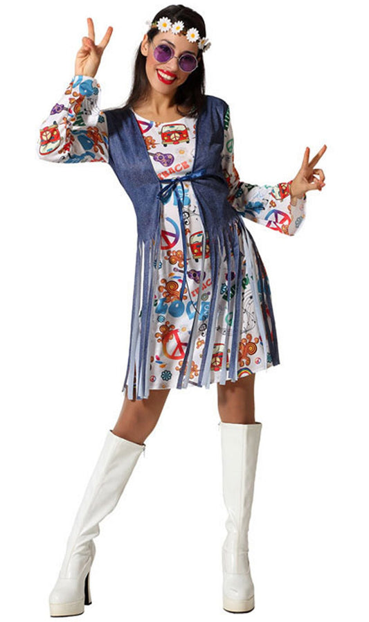 Bunte Hippie-Gruppenkostüme