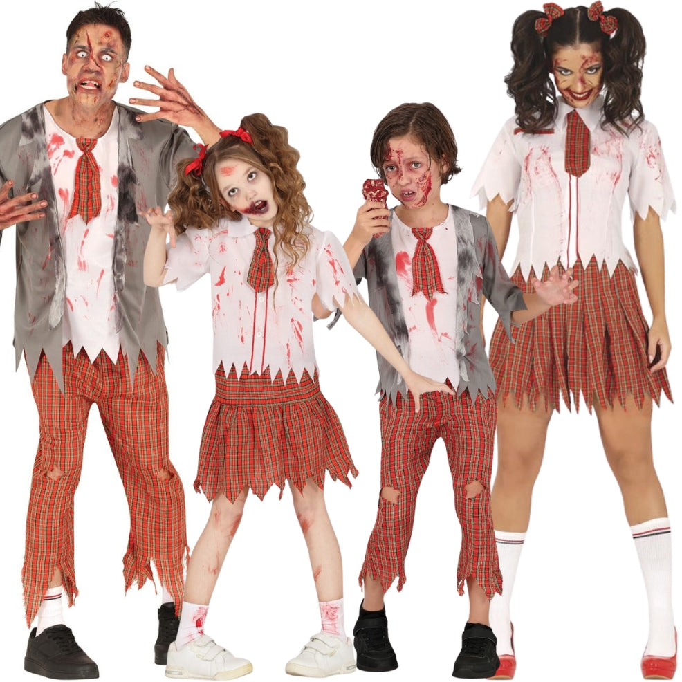 Zombie-Schüler Gruppenkostüme