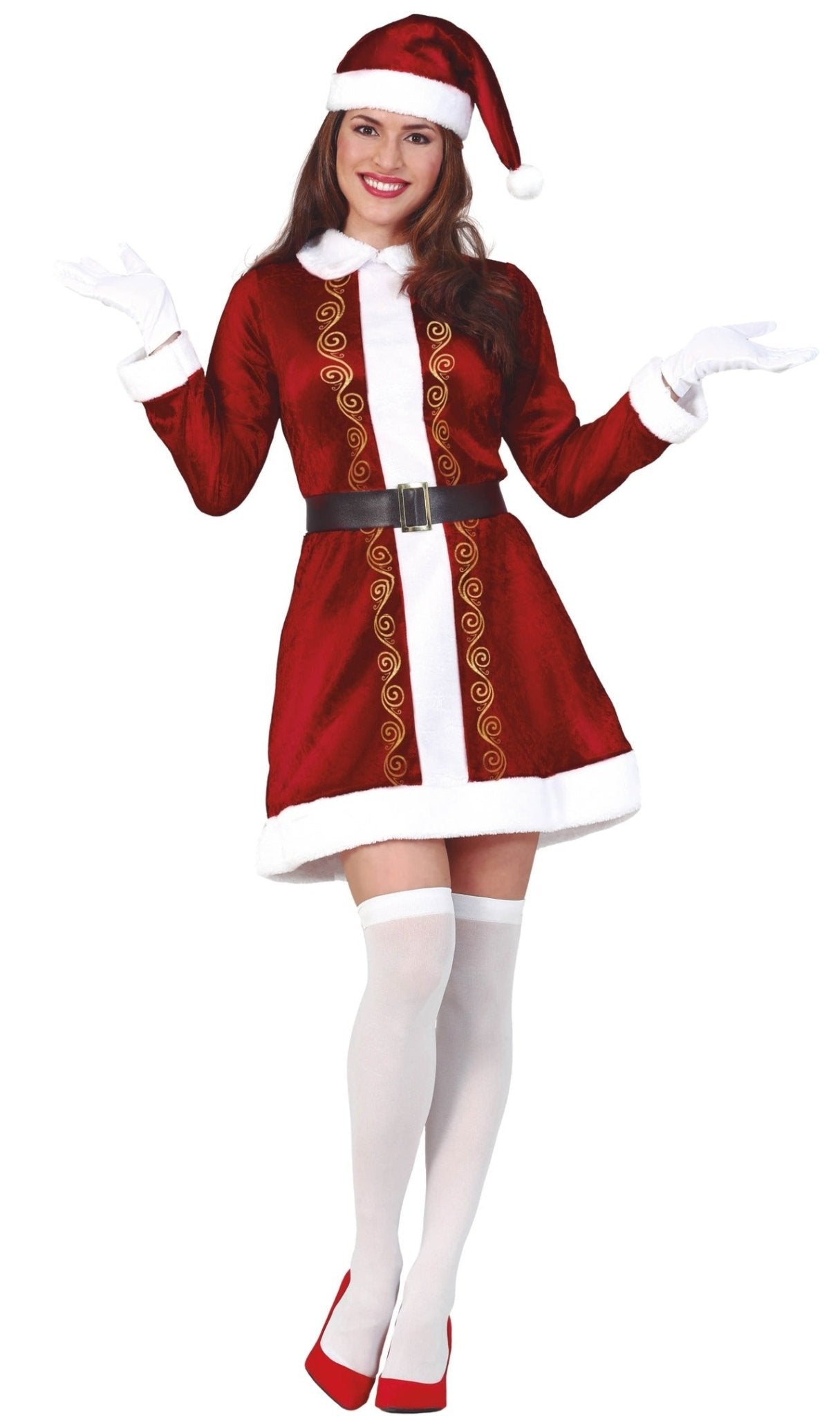 Eleganter Weihnachtsmann & -frau Paarkostüme