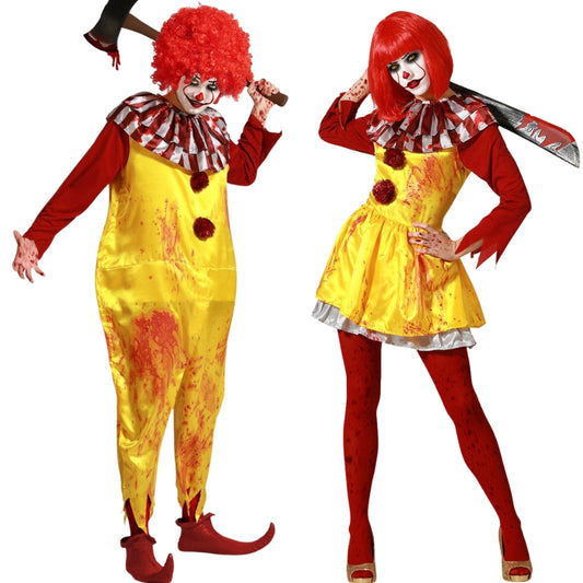 Gruselige McDonald-Clowns – Paarkostüm