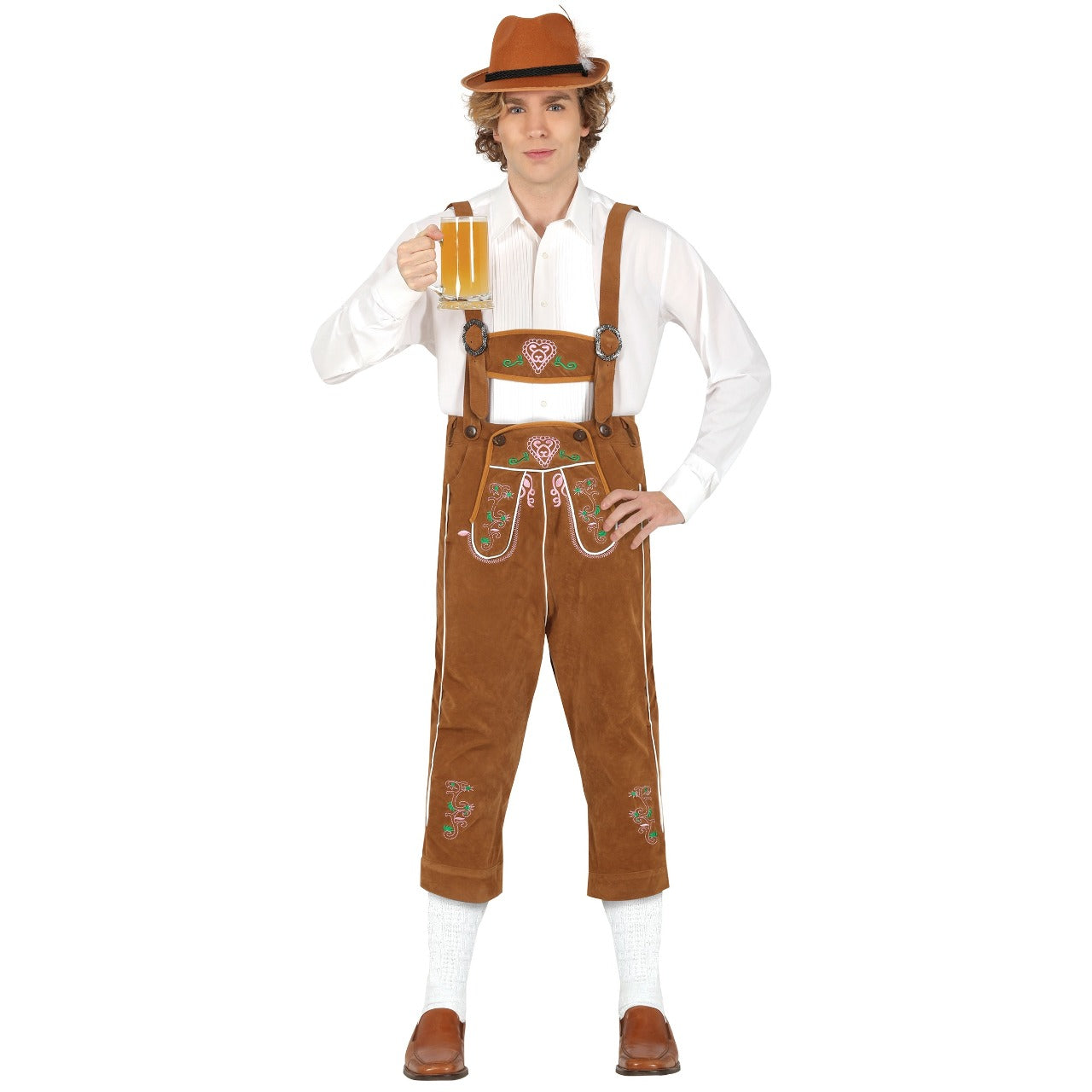 Braune Tiroler Paarkostüme
