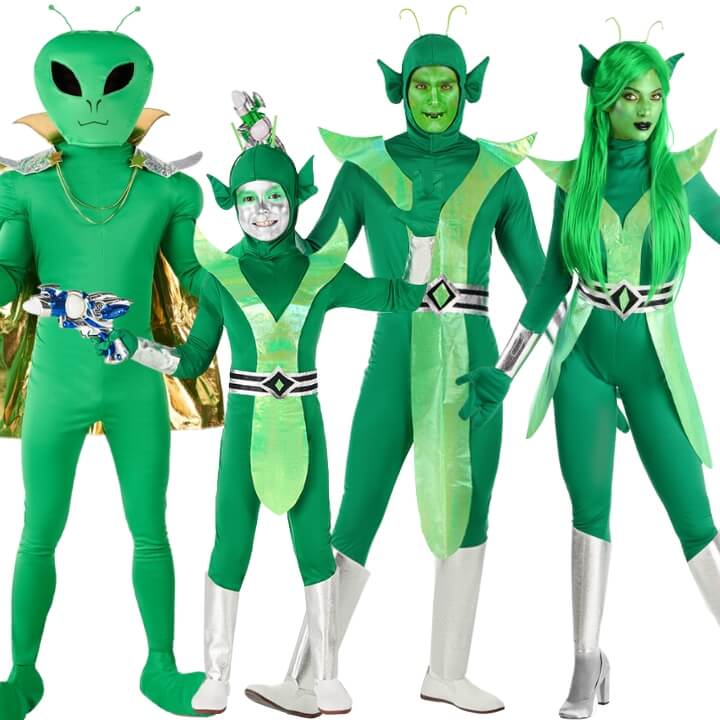 Womens Space Fighter Alien Dress-Up Kostüm Cap Sleeve Dance Klassisches Kleidung Womens Space Fighter Alien Dress-Up Kostüm Cap Sleeve Dance Klassisches Kleidung