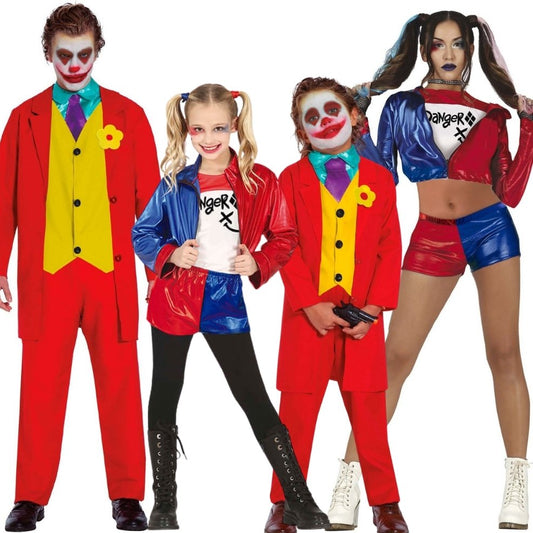 Harley Quinn und Joker Böses Gruppenkostüme