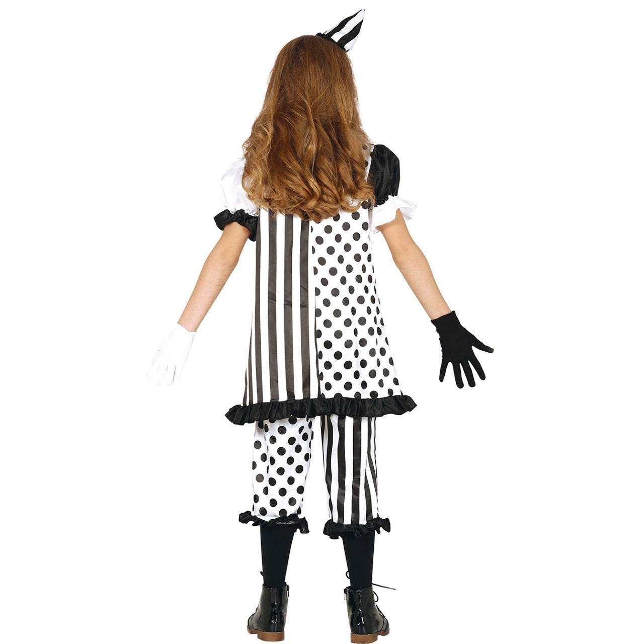 Gruseliges Harlekin-Eco-Kostüm für Mädchen