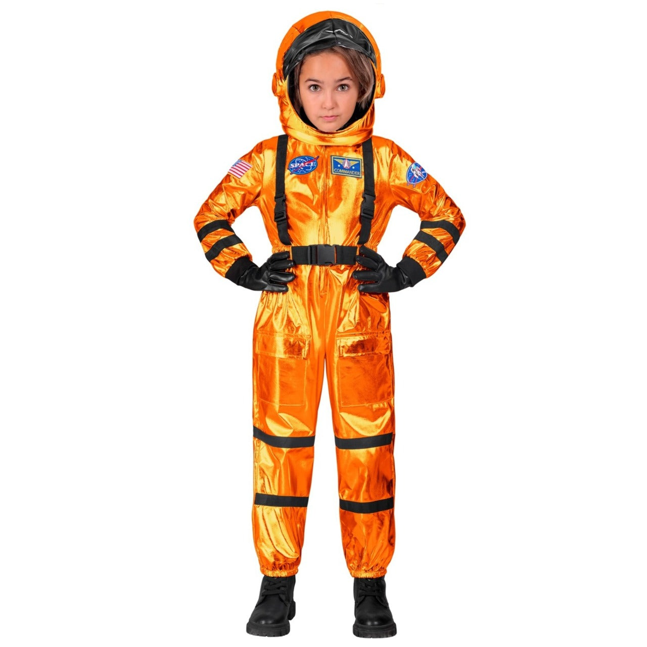 Astronaut Space Orange Kostüm für Kinder