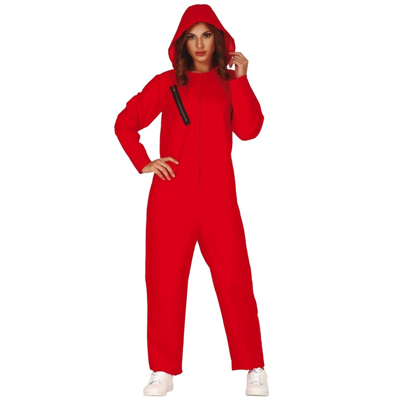 Rotes Räuberin Kostüm für Damen