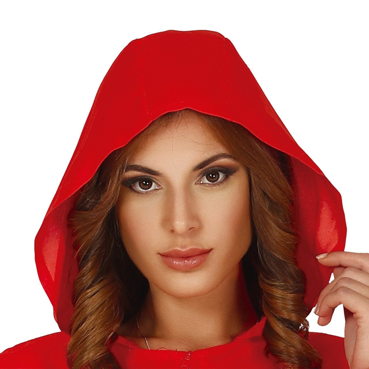 Rotes Räuberin Kostüm für Damen