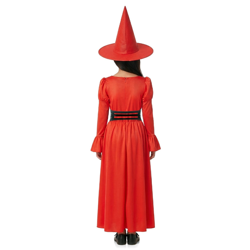 Rotes Hexe-Korsett-Kostüm für Mädchen