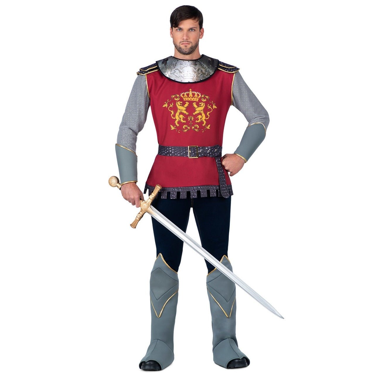 Mittelalterliche Ritter Deluxe Kostüm für Herren